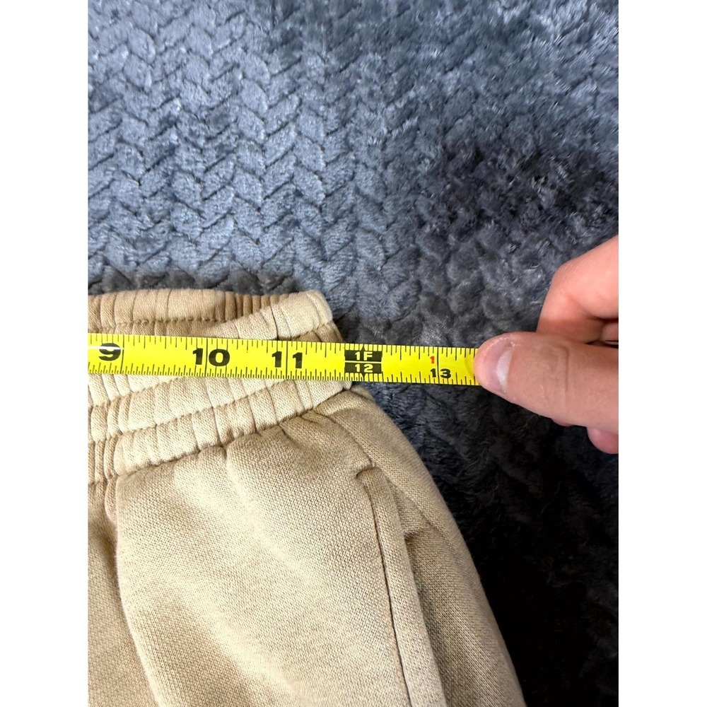 Champion Sweatpants Boys Large 14/16 Tan Graphic Logo Fleece Lined High Rise - Picture 4 of 9
